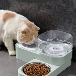 Automatic Drinking Water Cat Food Bowl Anti-overturning Cat Drinking Bowl Cat Rice Bowl